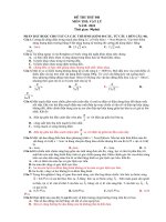 ĐỀ - ĐÁP ÁNTHI THỬ ĐH MÔN LÝ 2010 SỐ 1