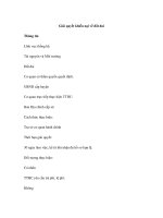 Giải quyết khiếu nại về đất đai Thông tin Lĩnh vực thống kê: Tài nguyên và pot