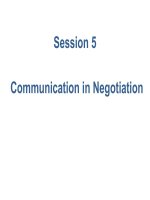 communication in negotiation