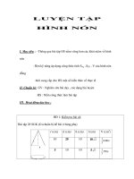 LUYỆN TẬP HÌNH NÓN pptx