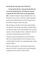 Hướng dẫn bảo mật mạng trước lỗ hổng 196 docx