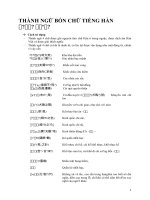 Thành ngữ 4 chữ tiếng Hàn ( Song ngữ Hoa-Hàn) pptx