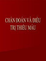 CHẨN ĐOÁN VÀ ĐIỀU TRỊ THIẾU MÁU docx