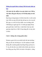 Không cho người khác sử dụng USB trên máy tính của bạn pps