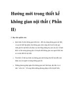 Hướng mới trong thiết kế không gian nội thất ( Phần II) pptx