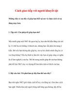 Cách giao tiếp với người khuyết tật ppt
