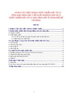 Nghiên cứu nước thải của dầu pps