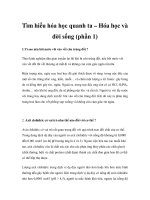 Tìm hiểu hóa học quanh ta – Hóa học và đời sống (phần 1) ppt