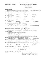 đề thi HK môn toán khối 8