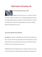 Nghệ thuật trả lời phỏng vấn potx