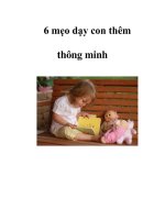 6 mẹo dạy con thêm thông minh docx
