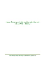 hướng dẫn thanh toán dịch vụ tài chính