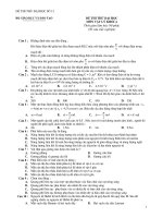 Đề thi thử đại học môn Lý năm 2011 (đề 3) ppt