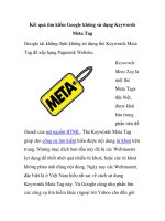 Kết quả tìm kiếm Google không sử dụng Keywords Meta Tag pps