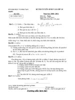 ĐỀ VÀ ĐA MÔN TOAN HA NOI- ĐÀ NẴNG- TP HCM NĂM HỌC 2010-2011