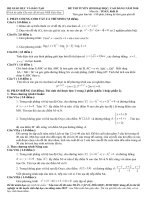 Đề minh họa Đại Học khối D 2010 của Bộ Giáo Dục & Đào tạo