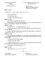 Đế thi môn Toán: THPT Hà Nôi năm 2009-2011