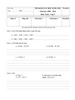 Đề thi thử HSG L3