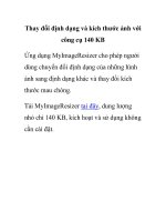 Thay đổi định dạng và kích thước ảnh với công cụ 140 KB pps