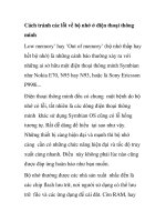 Cách tránh các lỗi về bộ nhớ ở điện thoại thông minh potx