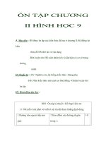 ÔN TẬP CHƯƠNG II HÌNH HỌC 9 pps