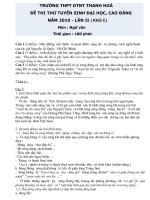 ĐỀ LUYỆN THI ĐHCĐ CẤP TỐC MÔN VAN - D9