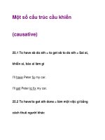 Một số cấu trúc cầu khiến (causative) docx