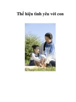 Thể hiện tình yêu với con pps