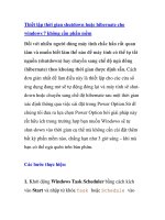 Thiết lập thời gian shutdown hoặc hibernate cho windows 7 không cần phần mềm pptx