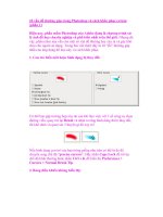 10 vấn đề thường gặp trong Photoshop và cách khắc phục cơ bản (phần 1) potx