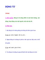 ĐỘNG TỪ (Verbs) pptx