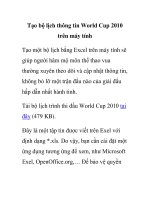 Tạo bộ lịch thông tin World Cup 2010 trên máy tính pdf