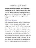 Bệnh zona ở người cao tuổi pptx