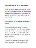 Logo: Doanh nghiệp của bạn thật sự đã quan tâm? pot