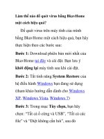 Làm thế nào để quét virus bằng BkavHome một cách hiệu quả? docx