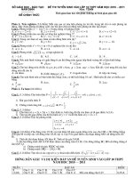 Hướng dẫn giải đề thi vào 10 Nam Định năm 2010