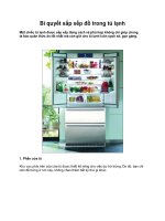 Bí quyết sắp xếp đồ trong tủ lạnh docx