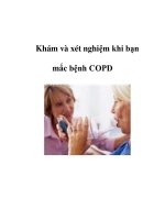 Khám và xét nghiệm khi bạn mắc bệnh COPD pps