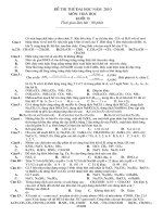 ĐỀ THI THỬ ĐH - HÓA KHỐI B 2010