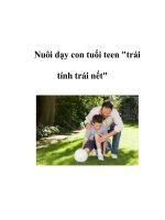 Nuôi dạy con tuổi teen potx