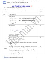 Đáp án đề thi thử hocmai 2010 lần3