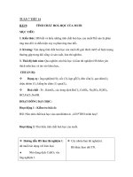 Giáo án hóa học lớp 9 - Tiết 14 pps