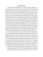 Nghiên cứu tình trạng kháng thuốc Antiretrovirus ở bệnh nhân HIV AIDS điều trị tại Bệnh viện Bệnh Nhiệt đới Trung ương (tóm tắt)
