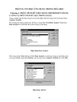 Thống kê hóa học và tin học trong hóa học - Phần II - Chương 1 doc