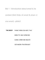 Bài 1 - Introduction about email & its context -phần 3 ppt