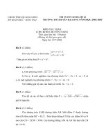 Đề chuyên Hạ Long 2002-2003