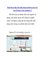 Kích hoạt đầy đủ tính năng taskbar preview của Firefox trên windows 7 ppt