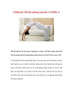 8 động tác thể dục phòng ung thư vú (Phần 1) ppt