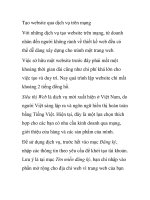 Tạo website qua dịch vụ trên mạng pot