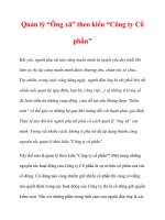 Quản lý “Ông xã” theo kiểu “Công ty Cổ phần” docx